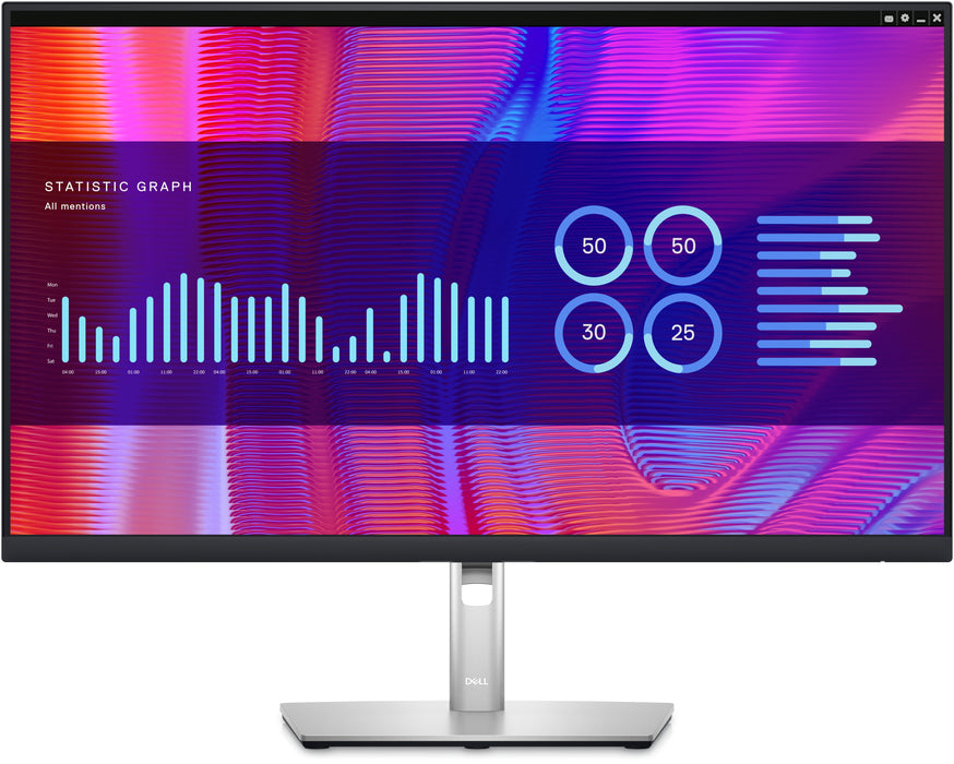 DELL P Series 27 USB-C Hub Monitor - P2723DE, 68.6 cm (27"), 2560 x 1440 pixels, Quad HD, LCD, 5 ms, Black