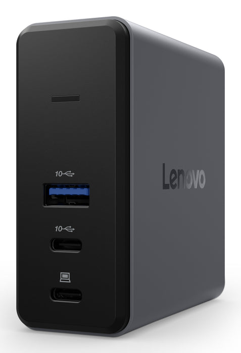 Lenovo X9 Charging GaN Dock, Wired, USB 3.2 Gen 2 (3.1 Gen 2) Type-C, 60 W, Grey, MicroSD (TransFlash), 3840 x 2160 pixels