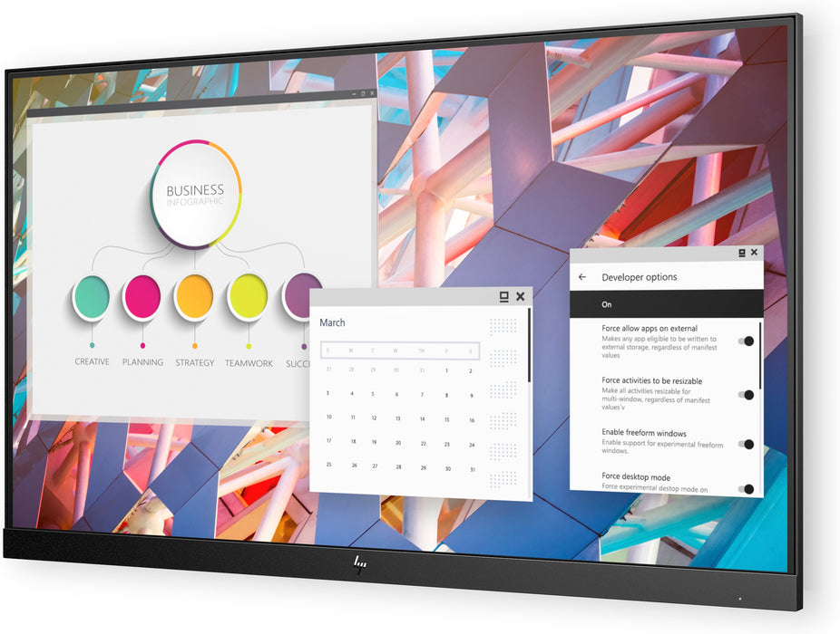 HP E24 G4 FHD No Stand Monitor, 60.5 cm (23.8"), 1920 x 1080 pixels, Full HD, 5 ms, Black, Silver