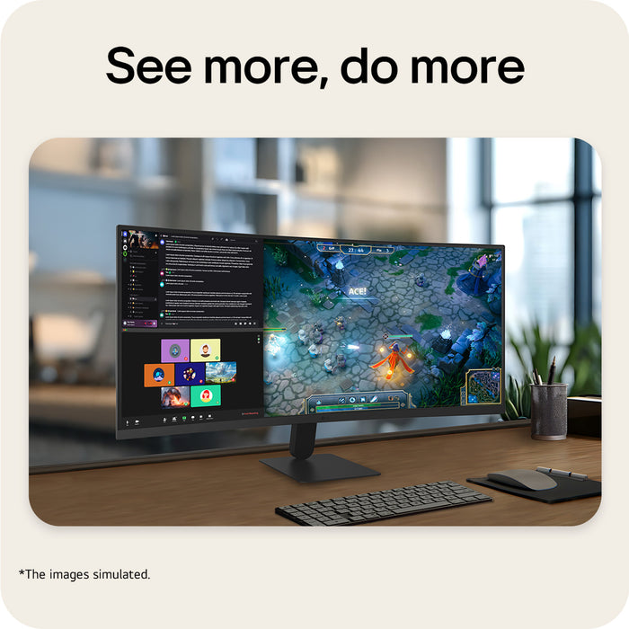 LG UltraWide U6 34U601B, 34-inch WQHD Curved (1800R) 120Hz Monitor, HDR10 & 99% sRGB AMD FreeSync™ Premium, 86.4 cm (34"), 3440 x 1440 pixels, UltraWide Quad HD, LCD, 5 ms, Black