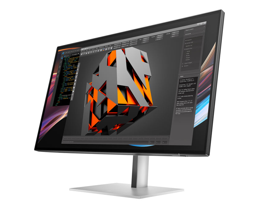 HP Series 7 Pro 27 inch 4K Thunderbolt 4 Monitor - 727pk, 68.6 cm (27"), 3840 x 2160 pixels, 4K Ultra HD, LCD, 5 ms, Black