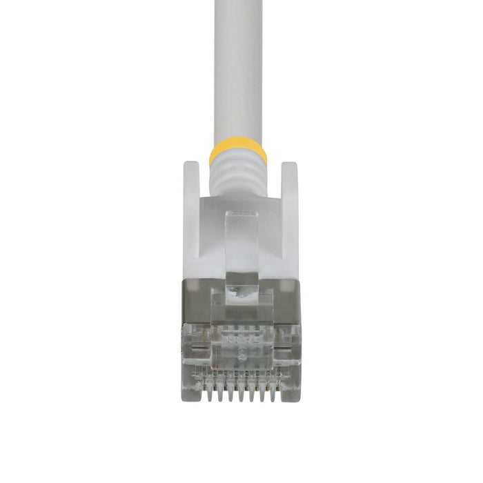 StarTech.com 1.5m White Ultra Slim Cat6A Ethernet Cable, Snagless, FTP, Pure Bare Copper Wire, 34AWG Slim RJ45 Network Patch Cord, Individually Tested, 1.5 m, Cat6a, U/FTP (STP), RJ-45, RJ-45, White