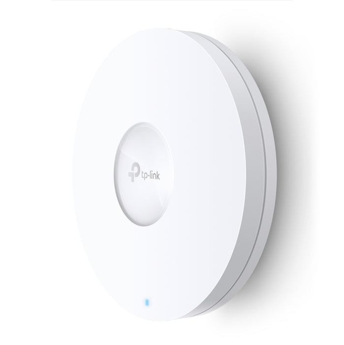 TP-Link Omada AX3600 Wireless Dual Band Multi-Gigabit Ceiling Mount Access Point, 2.4 GHz, 5 GHz, 2402 Mbit/s, WPA-Enterprise, WPA-PSK, WPA2-Enterprise, WPA2-PSK, WPA3-Enterprise, WPA3-PSK, 25000 Mbit/s