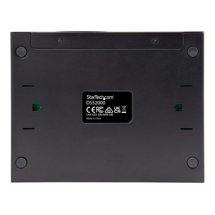StarTech.com Unmanaged 2.5G Switch - 5 Port Gigabit Switch - 2.5GBASE-T Unmanaged Ethernet Switch - Ethernet Splitter - Din Rail or Wall Mount - Multi-Gigabit - Auto-MDIX - 9K Jumbo, Unmanaged, 2.5G Ethernet (100/1000/2500), Full duplex, Wall mountable
