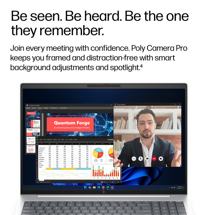HP EliteBook 8 G2i 16 inch Notebook Next Gen AI PC Wolf Pro Security Edition, Intel Core Ultra 5, 40.6 cm (16"), 1920 x 1200 pixels, 32 GB, 512 GB, Windows 11 Pro