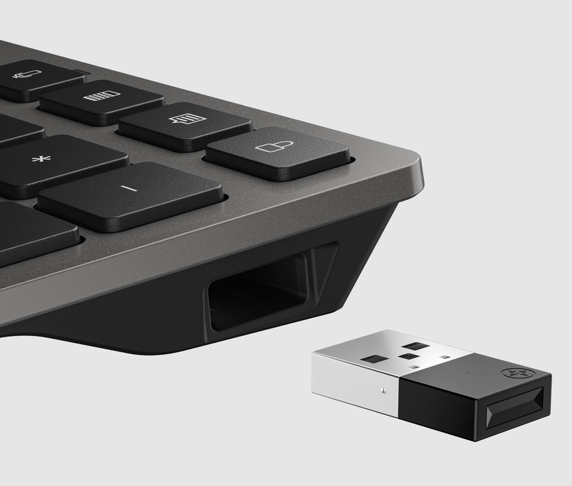 HP 725 Multi-Device Rechargeable Wireless Keyboard, Black