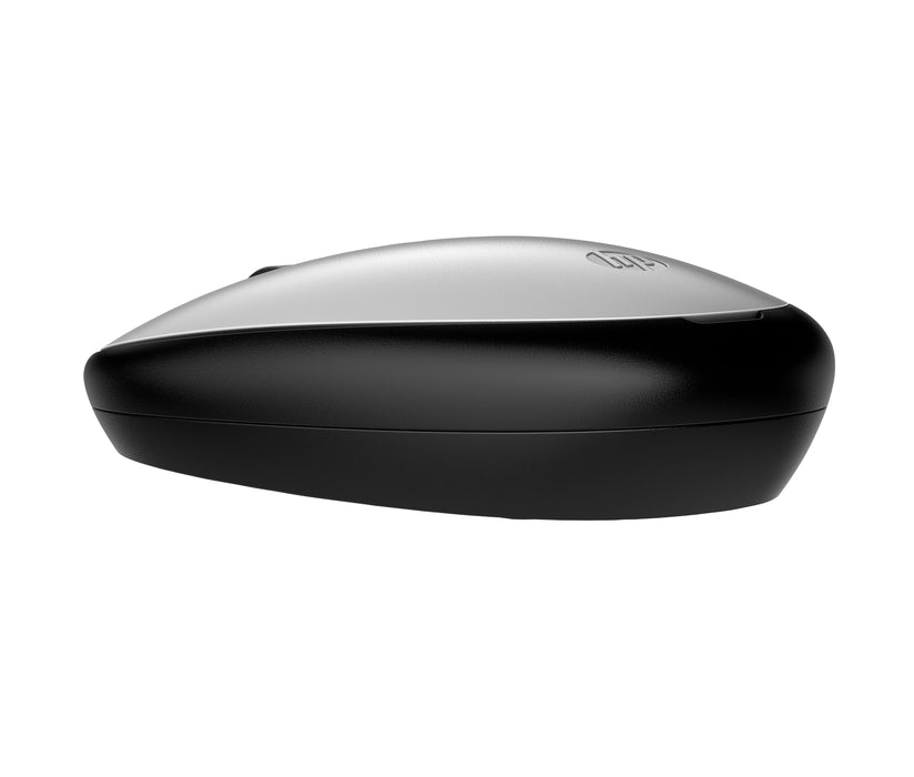 HP 240 Pike Silver Bluetooth Mouse, Ambidextrous, Optical, Bluetooth, 1600 DPI, Silver