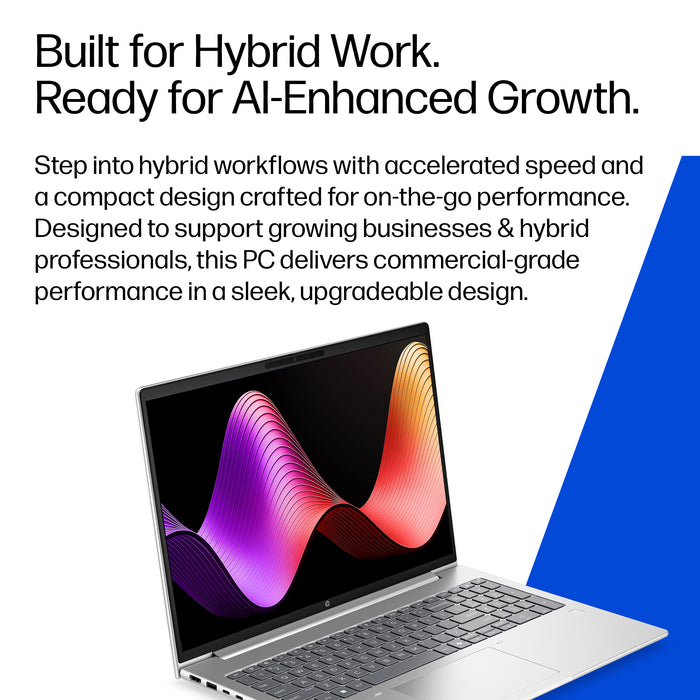 HP ProBook 4 G2i 16 inch Notebook Next Gen AI PC Wolf Pro Security Edition, Intel Core Ultra 7, 40.6 cm (16"), 1920 x 1200 pixels, 16 GB, 512 GB, Windows 11 Pro