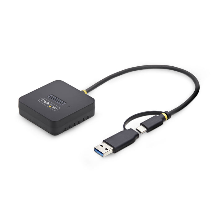 StarTech.com USB-C/USB-A to M.2 NVMe Dock Adapter, 10Gbps, Tool-Free External M.2 NVMe SSD Reader, B+M/M-Key, SSD, M.2, M.2, USB 3.2 Gen 2 (3.1 Gen 2) Type-C, Black, 10 Gbit/s