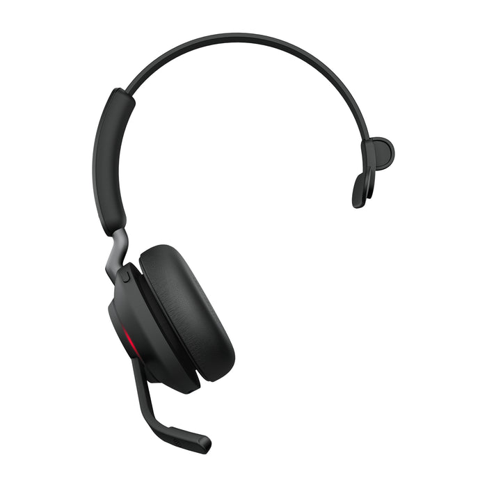 Jabra Evolve2 65 USB-C Black MS Mono, Wireless, Office/Call center, 20 - 20000 Hz, 99.2 g, Headset, Black