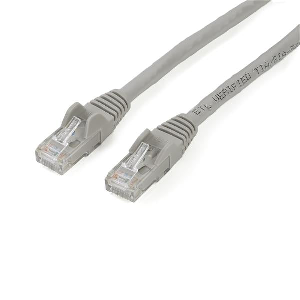 StarTech.com 2m CAT6 Ethernet Cable - Grey CAT 6 Gigabit Ethernet Wire -250MHz 100W PoE RJ45 UTP Network/Patch Cord Snagless w/Strain Relief Individually Tested, 2 m, Cat6, U/UTP (UTP), RJ-45, RJ-45, Grey