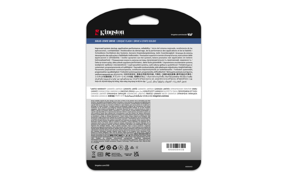 Kingston Technology 3840G DC600M (Mixed-Use) 2.5” Enterprise SATA SSD, 3.84 TB, 2.5", 560 MB/s, 6 Gbit/s