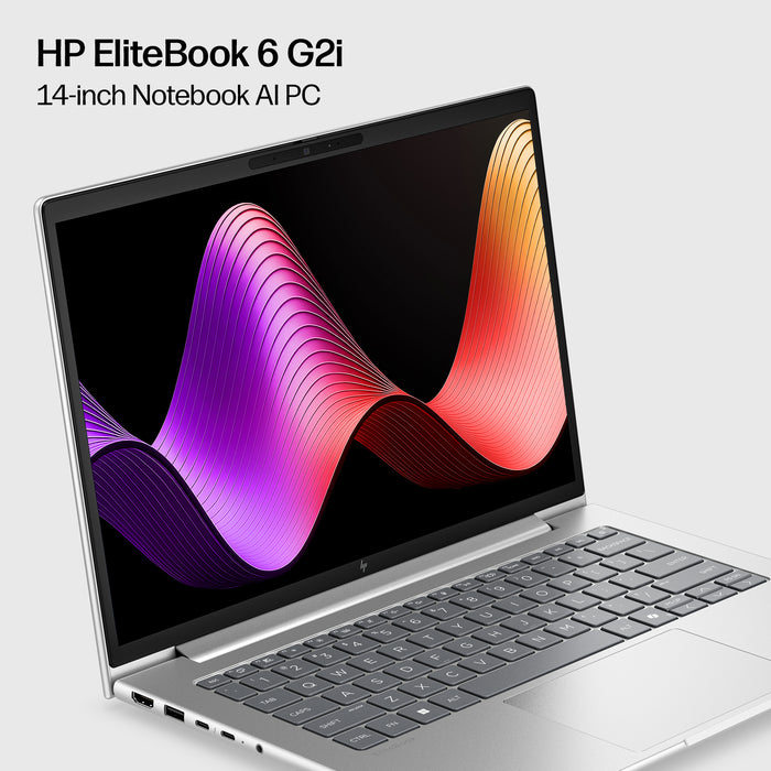 HP EliteBook 6 G2i 14 inch Notebook AI PC, Intel Core 7, 1.5 GHz, 35.6 cm (14"), 1920 x 1200 pixels, 16 GB, 512 GB