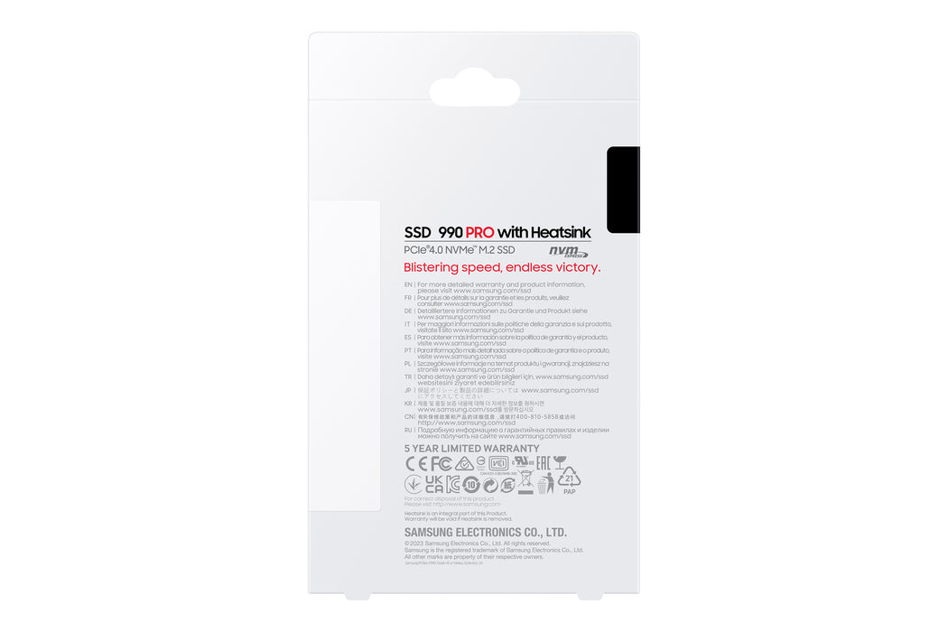Samsung 990 Pro, 4 TB, M.2, 7450 MB/s