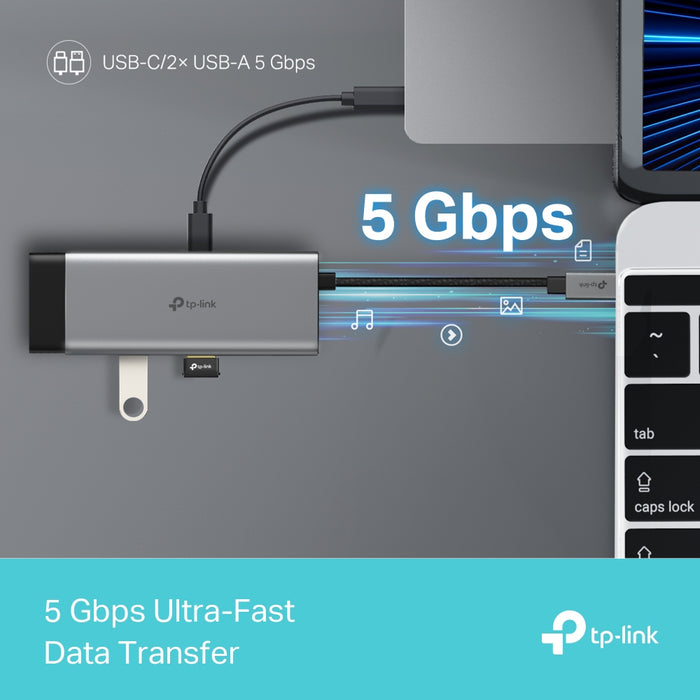 TP-Link UH5020C, USB Type-C, HDMI, USB 3.2 Gen 1 (3.1 Gen 1) Type-A, USB Type-C, 5000 Mbit/s, 60 Hz, 2160p, 4096 x 2160 pixels