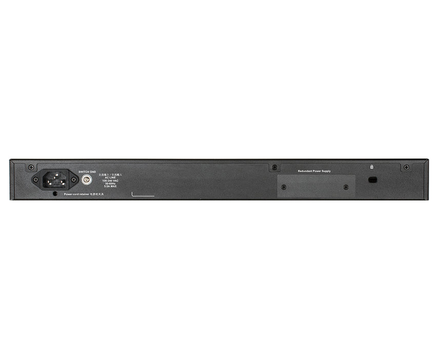D-Link 28-Port Gigabit Stackable POE+ Smart Managed Switch with 2 x 10GBase-T & 2 x 10G SFP+, Managed, L3, Gigabit Ethernet (10/100/1000), Power over Ethernet (PoE), Rack mounting, 1U