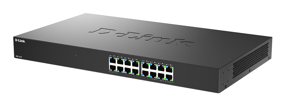 D-Link 16-Port 2.5G Multi-Gigabit Unmanaged Switch, Unmanaged, 2.5G Ethernet (100/1000/2500)