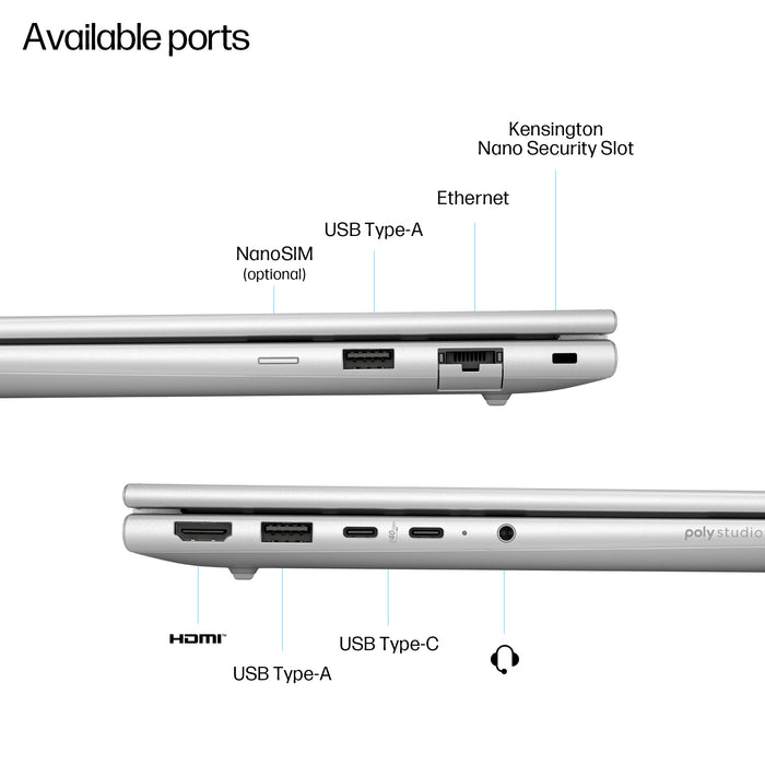 HP ProBook 4 G1q Next Gen AI PC, Snapdragon, 35.6 cm (14"), 1920 x 1200 pixels, 16 GB, 512 GB, Windows 11 Pro