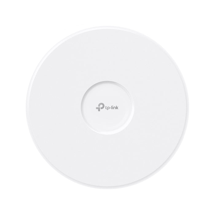 TP-Link Omada BE9300 Ceiling Mount Tri-Band Wi-Fi 7 Access Point, 2.4 GHz, 5 GHz, 6 GHz, 9300 Mbit/s, SNMP, SNMPv2, SNMPv3, WPA-Enterprise, WPA-Personal, WPA2-Enterprise, WPA2-Personal, WPA3-Enterprise, 10,100,1000,10000 Mbit/s