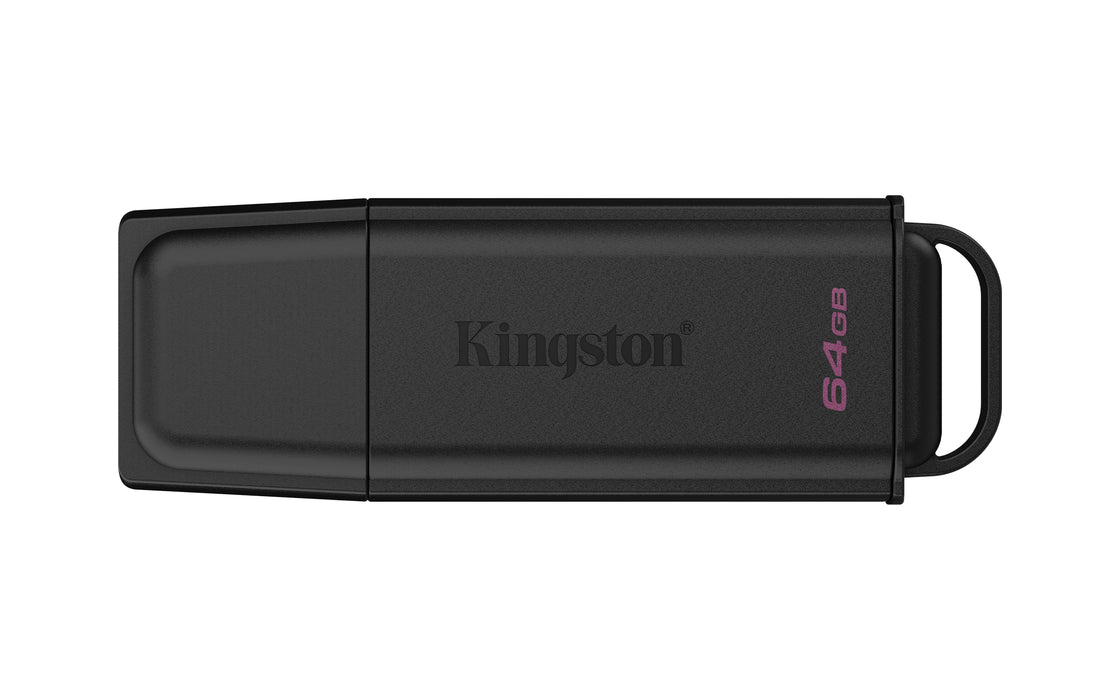 Kingston Technology DataTraveler 64GB Portable USB 3.2 Gen 1 Exodia Black, 64 GB, USB Type-A, 3.2 Gen 1 (3.1 Gen 1), Cap, 8.96 g, Black