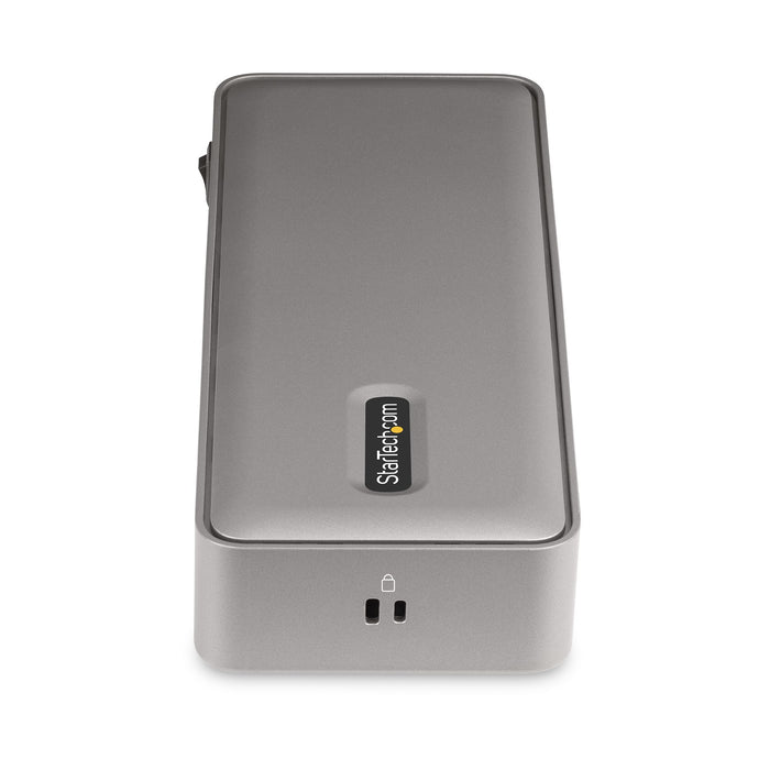 StarTech.com Dual-Laptop USB-C KVM Docking Station, Dual Monitor 4K 60Hz DisplayPort Dock, 5-Port USB Hub, GbE, 90W/45W Power Delivery to Two Laptops, Windows/Mac, 2-Host KVM Dock - TAA, 3840 x 2160 pixels, Ethernet LAN, 4K Ultra HD, 180 W, Silver