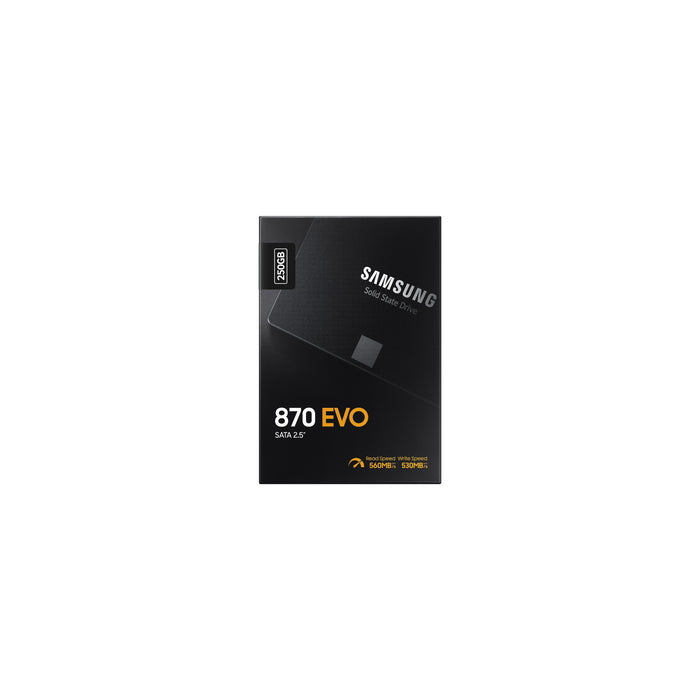 Samsung 870 EVO, 250 GB, 2.5", 560 MB/s, 6 Gbit/s