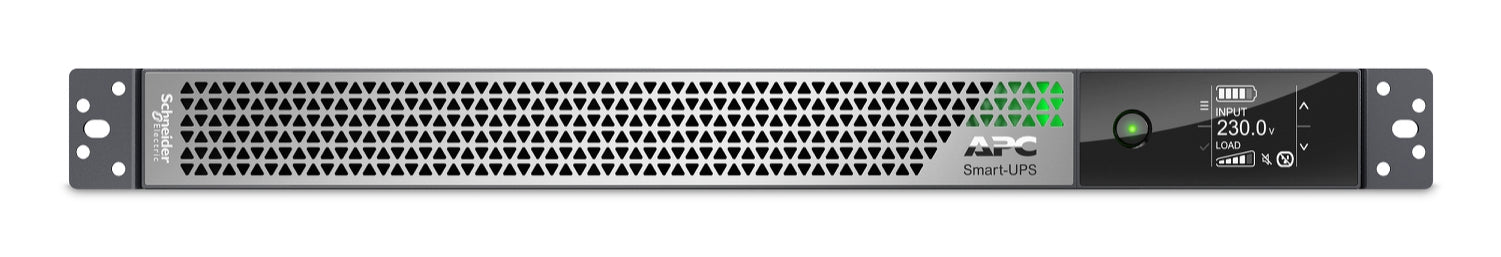 APC Smart-UPS Ultra Li-Ion SRTL3KRM1UINC, 3KW, 1U Rack/Tower/Wall, 3x C13 & 2x C19, NMC, Double-conversion (Online), 3 kVA, 3000 W, Sine, 160 V, 275 V