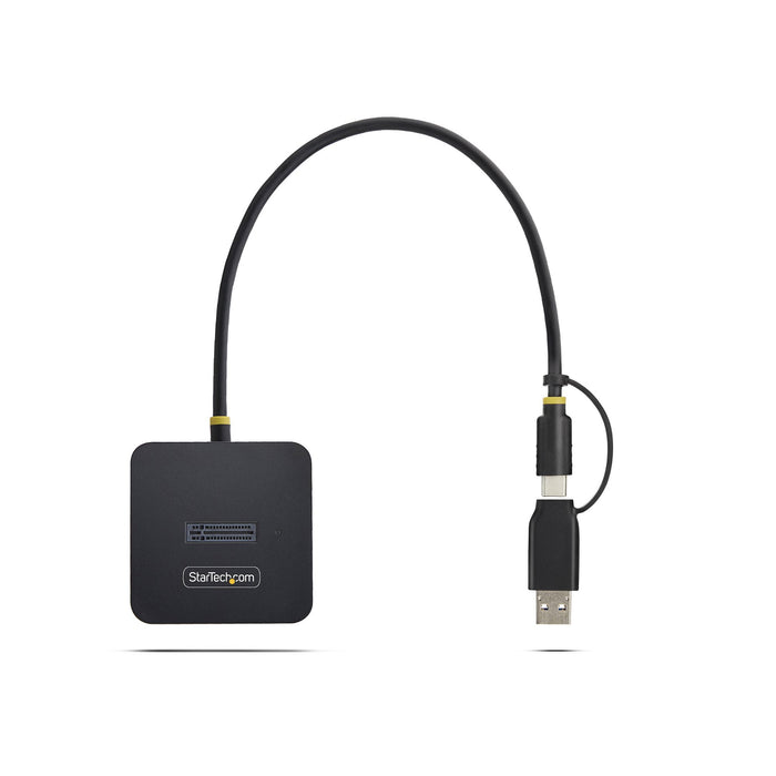 StarTech.com USB-C/USB-A to M.2 NVMe Dock Adapter, 10Gbps, Tool-Free External M.2 NVMe SSD Reader, B+M/M-Key, SSD, M.2, M.2, USB 3.2 Gen 2 (3.1 Gen 2) Type-C, Black, 10 Gbit/s