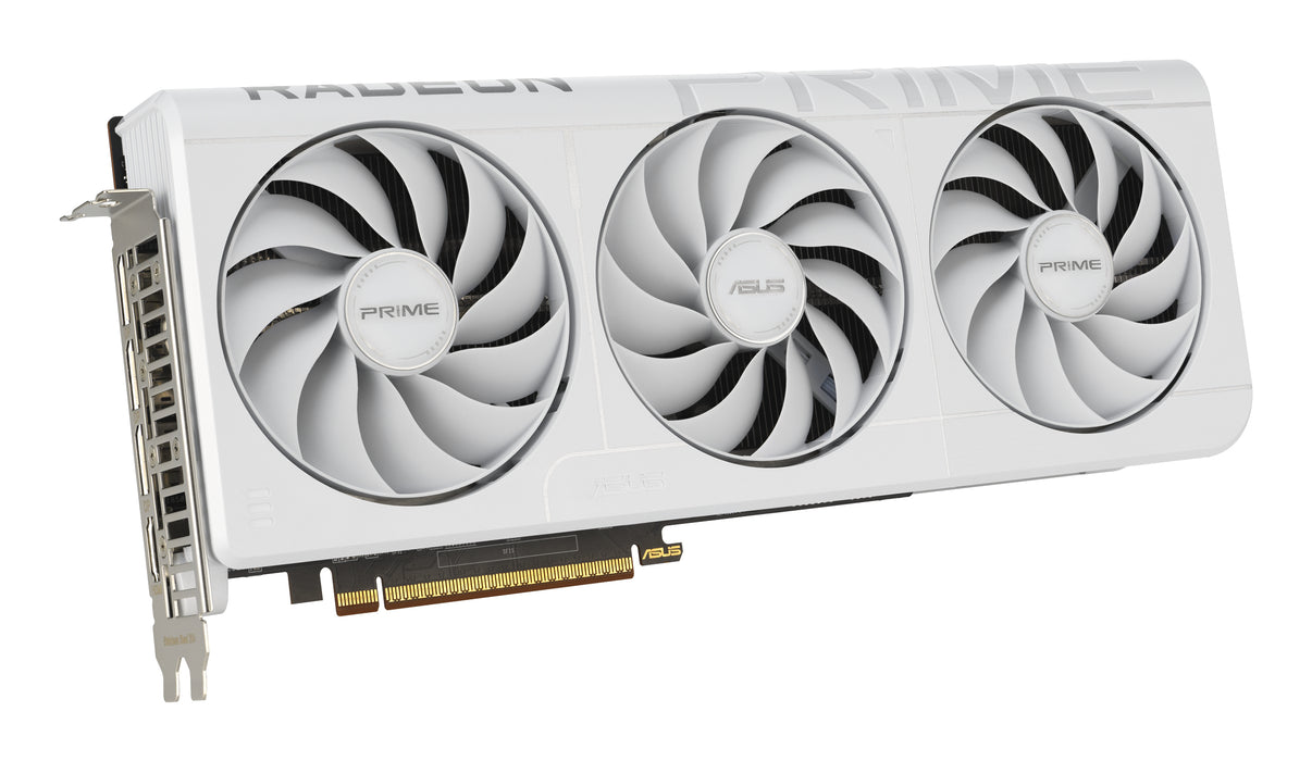 ASUS Prime -RX9070XT-O16G-WHITE, Radeon RX 9070 XT, 16 GB, GDDR6, 256 bit, 7680 x 4320 pixels, PCI Express 5.0