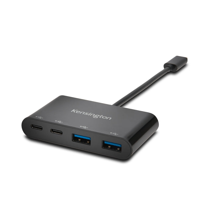 Kensington CH1000 USB-C 4-Port Hub, Black, macOS 10.10 or above; Chrome OS 44 or above; Windows 8.1 or above, 1 pc(s), 90 mm, 120 mm, 20 mm