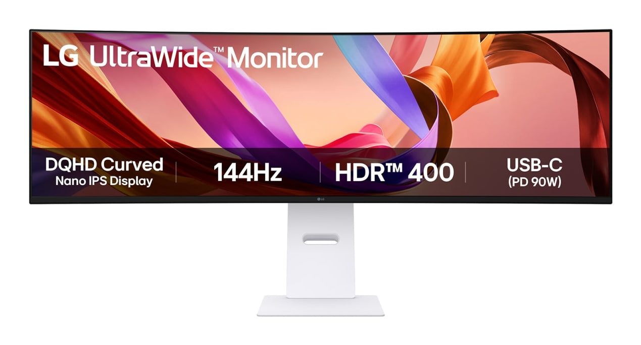 LG 49U950A-W, 124.5 cm (49"), 5120 x 1440 pixels, Dual QHD, LED, 5 ms, Black, White