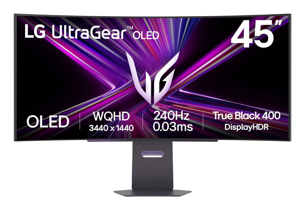 LG 45GX900A-B, 113 cm (44.5"), 3440 x 1440 pixels, Wide Quad HD, OLED, 0.03 ms, Black