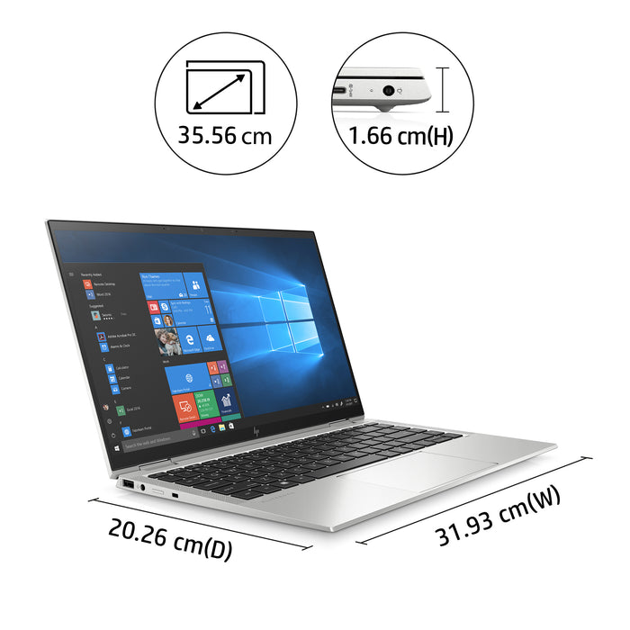 HP EliteBook x360 1040 G7, Intel® Core™ i5, 1.6 GHz, 35.6 cm (14"), 1920 x 1080 pixels, 16 GB, 256 GB
