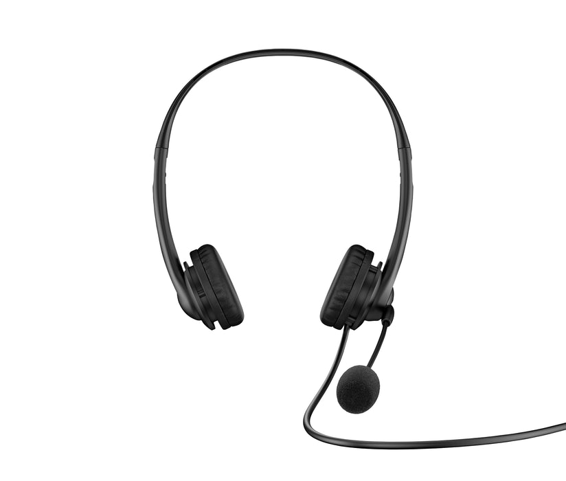 HP Stereo USB Headset G2, Wired, Office/Call center, 90 g, Headset, Black