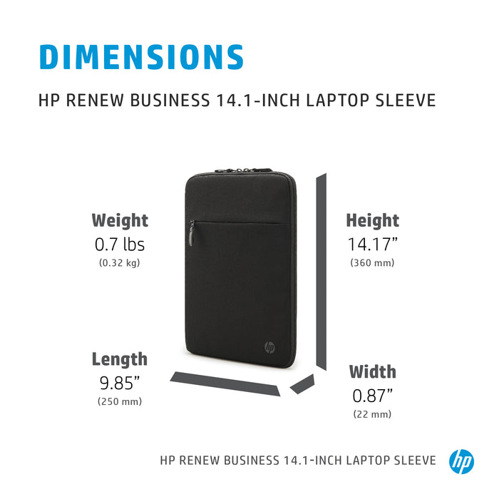 HP Renew Business 14.1-inch Laptop Sleeve, Sleeve case, 35.8 cm (14.1"), 320 g