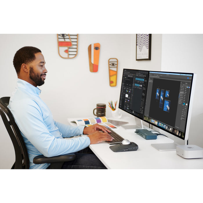 Kensington KB535 EQ Rechargeable Multi-Device Keyboard, Full-size (100%), Wireless, RF Wireless + Bluetooth, Scissor key switch, Grey