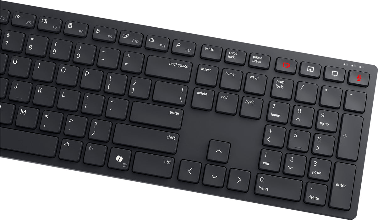 DELL KB525C, Full-size (100%), Wired, USB, Plunger key switch, QWERTY, Black