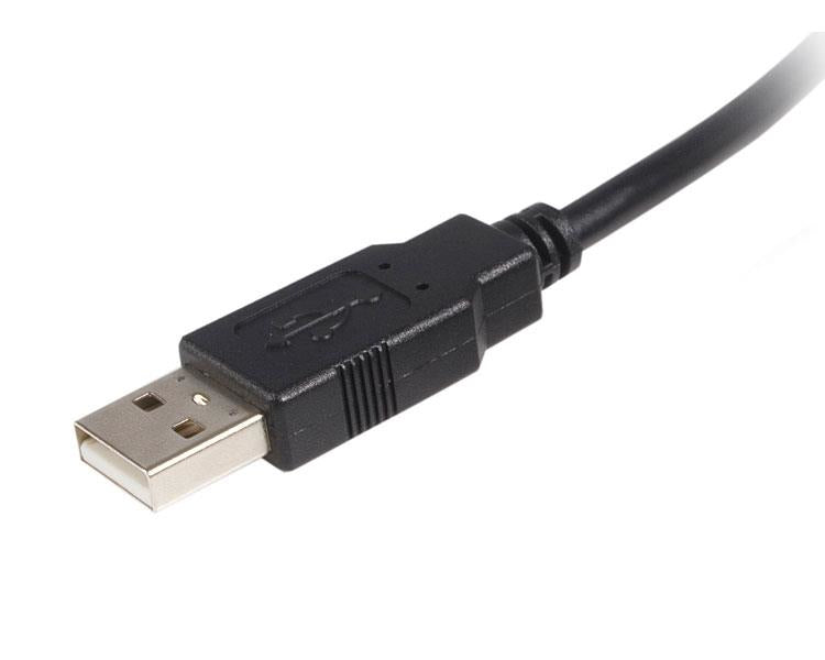 StarTech.com 1m USB 2.0 A to B Cable - M/M, 1 m, USB A, USB B, USB 2.0, 0.48 Gbit/s, Black