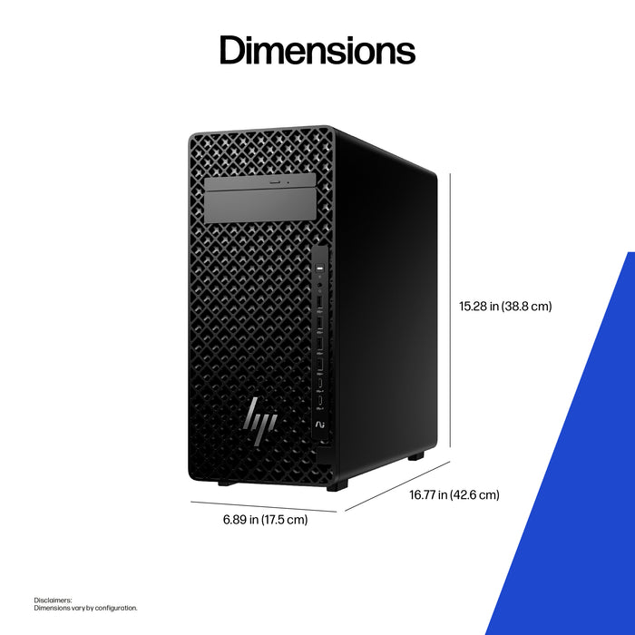 HP Z2 Tower G1i, Intel Core Ultra 9, 285K, 32 GB, DDR5-SDRAM, Windows 11 Pro