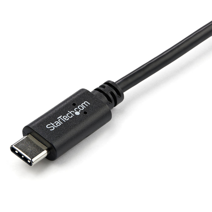 StarTech.com 3ft (1m) USB-C Charging Cable, Right-Angled, Charge & Sync, 60W (3A) PD, USB 2.0 Laptop Charger Cable - USB C Charging Cord, 1 m, USB C, USB C, USB 2.0, 0.48 Gbit/s, Black
