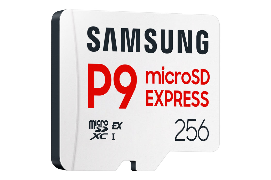 Samsung P9 Express, microSD Express Card, 256 GB, MicroSDXC, UHS-I, 800 MB/s, Class 3 (U3), V30