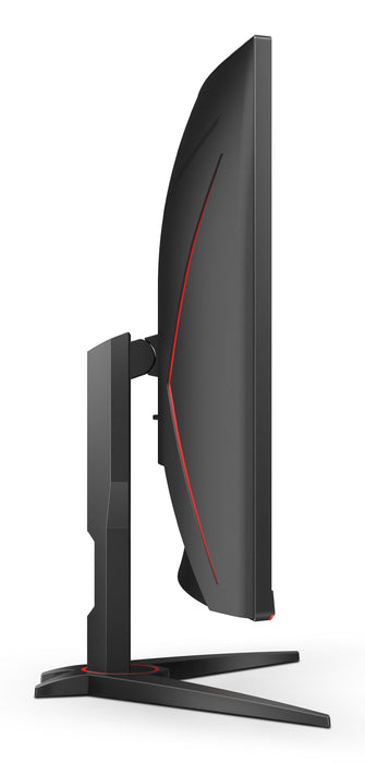 AOC G2 C32G2ZE/BK, 80 cm (31.5"), 1920 x 1080 pixels, Full HD, LED, 4 ms, Black, Red