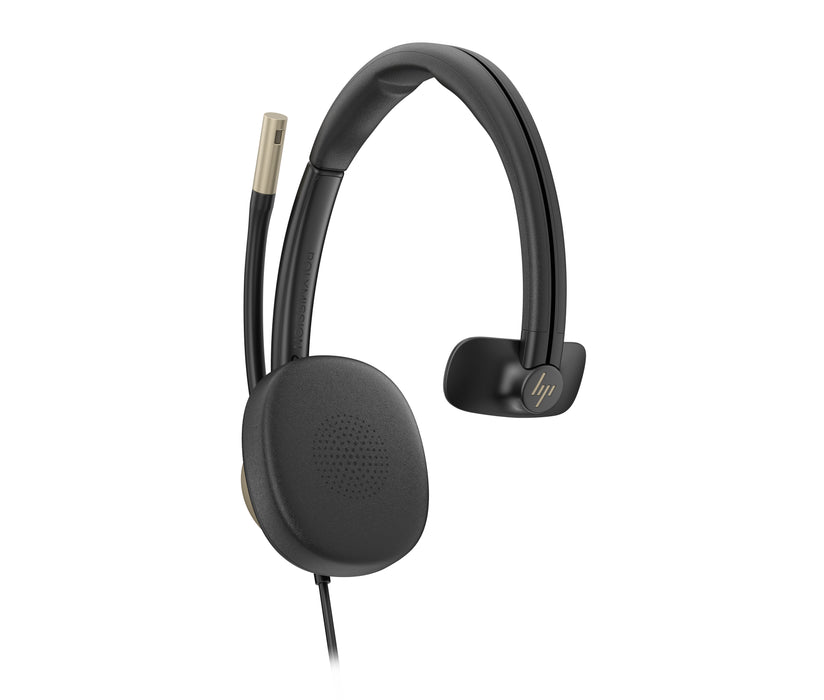 HP Poly Mission 815 Monaural USB Wired Headset, Wired, 122 g, Headset, Black