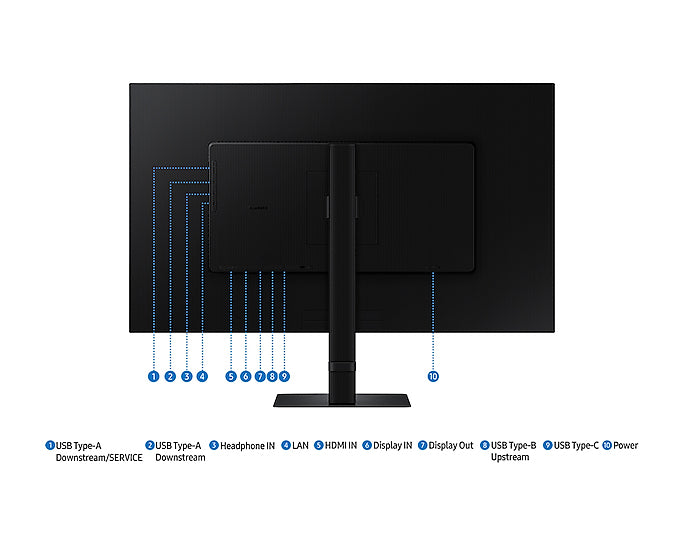 Samsung LS32D600UAU, 81.3 cm (32"), 2560 x 1440 pixels, Quad HD, 5 ms, Black