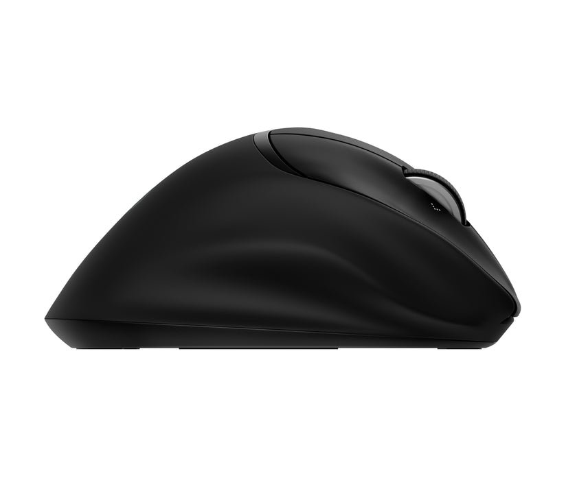 HP Tilt Ergonomic Mouse 725M, Right-hand, RF Wireless + Bluetooth, 6000 DPI, Black