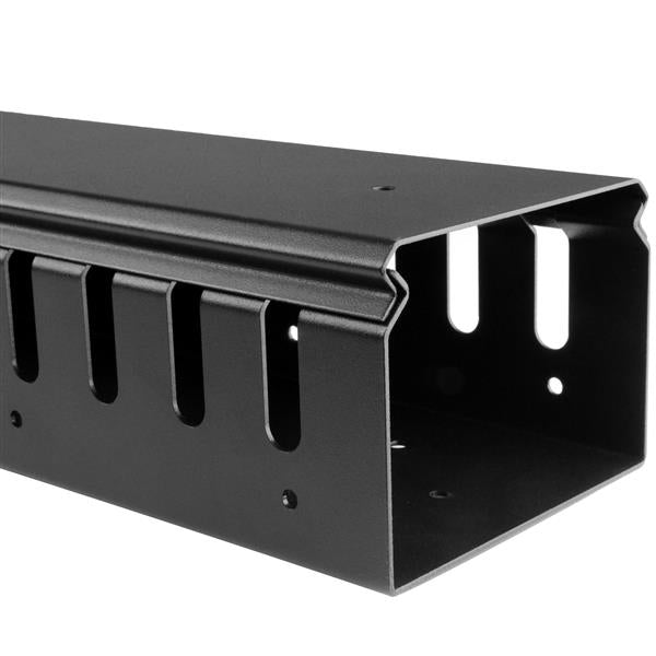 StarTech.com Vertical Cable Organizer with Finger Ducts - 20U - 3 ft., Cable management panel, Plastic, Steel, Black, 1 pc(s), 2.3 kg