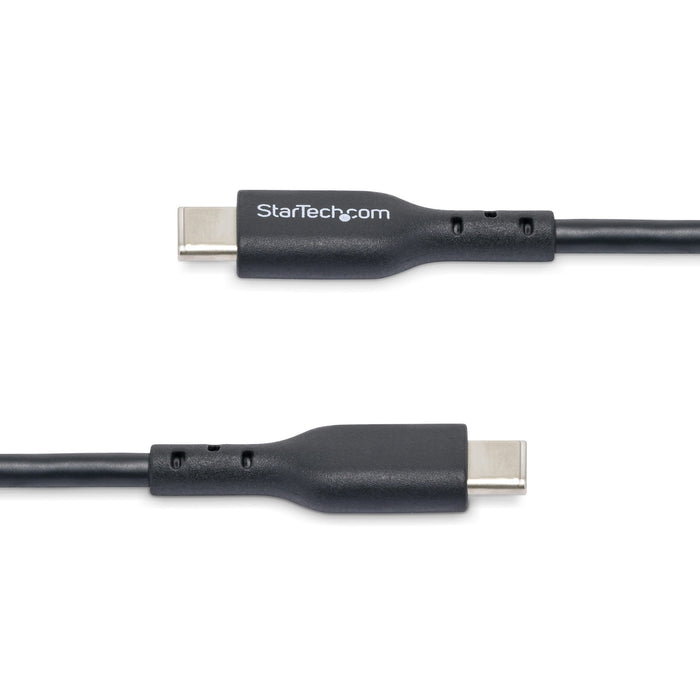 StarTech.com 13ft (4m) USB-C Charging Cable, Charge & Sync, 60W (3A) PD, USB 2.0 Laptop Charger Cable, TPE Jacket - Black USB C Charging Cord, 4 m, USB C, USB B/USB C, USB 2.0, 0.48 Gbit/s, Black
