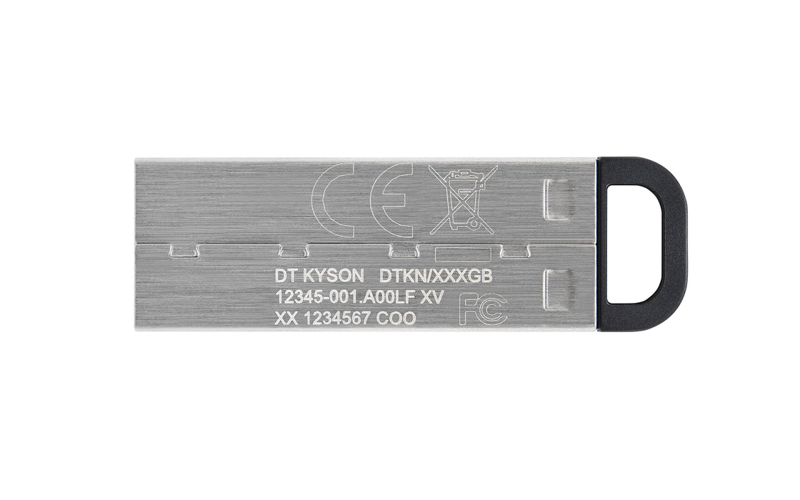 Kingston Technology DataTraveler 256GB Kyson USB Flash Drive, 256 GB, USB Type-A, 3.2 Gen 1 (3.1 Gen 1), 200 MB/s, Capless, Silver