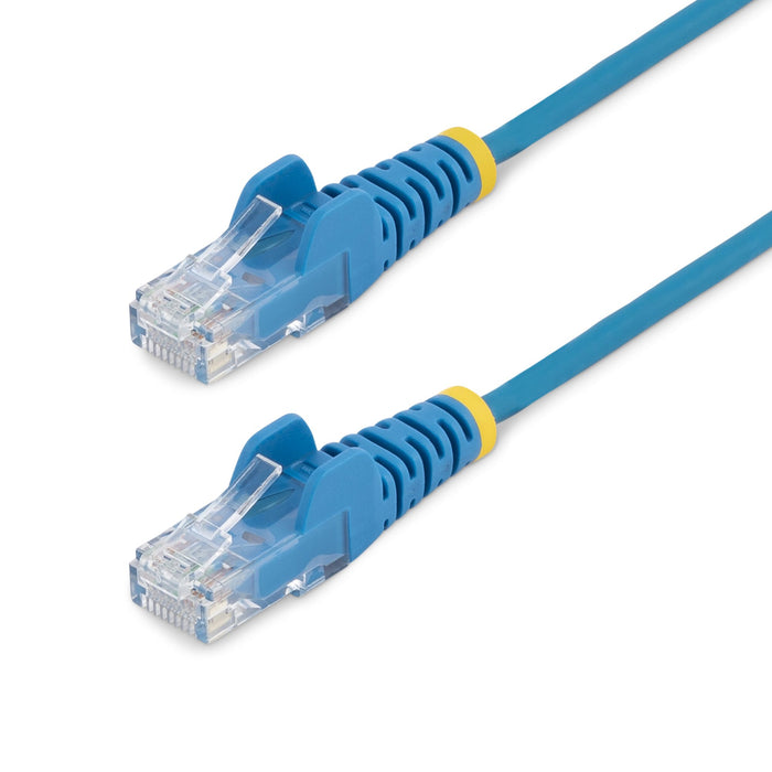 StarTech.com 1 m CAT6 Cable - Slim - Snagless RJ45 Connectors - Blue, 1 m, Cat6, U/UTP (UTP), RJ-45, RJ-45, Blue