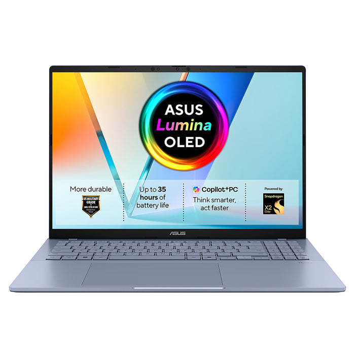 ASUS Vivobook S16 S3607NA-SH002W, Snapdragon, 40.6 cm (16"), 1920 x 1200 pixels, 16 GB, 1 TB, Windows 11 Home